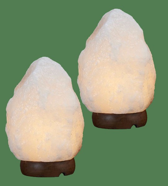 Himalayan Salt Lamp Natural White Large 2 units (24-28 lbs each)